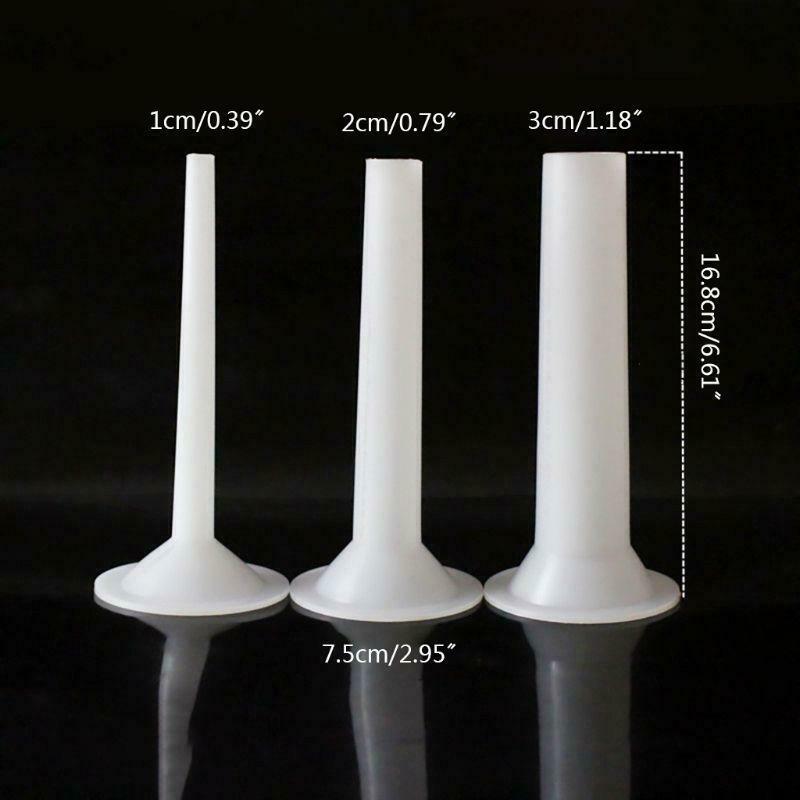 3 Sizes Sausage Making Funnel Filler Stuffer Filling Tubes DIY Meat Maker Manual