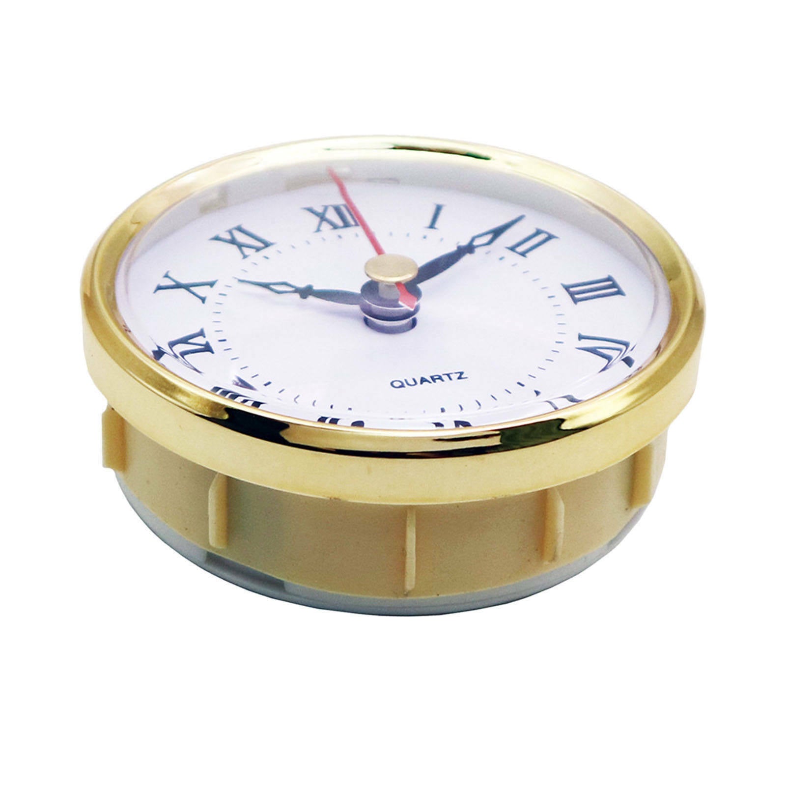 Classic Clock Movement 3" (80mm) Round Roman Numeral Quartz Clock Insert with
