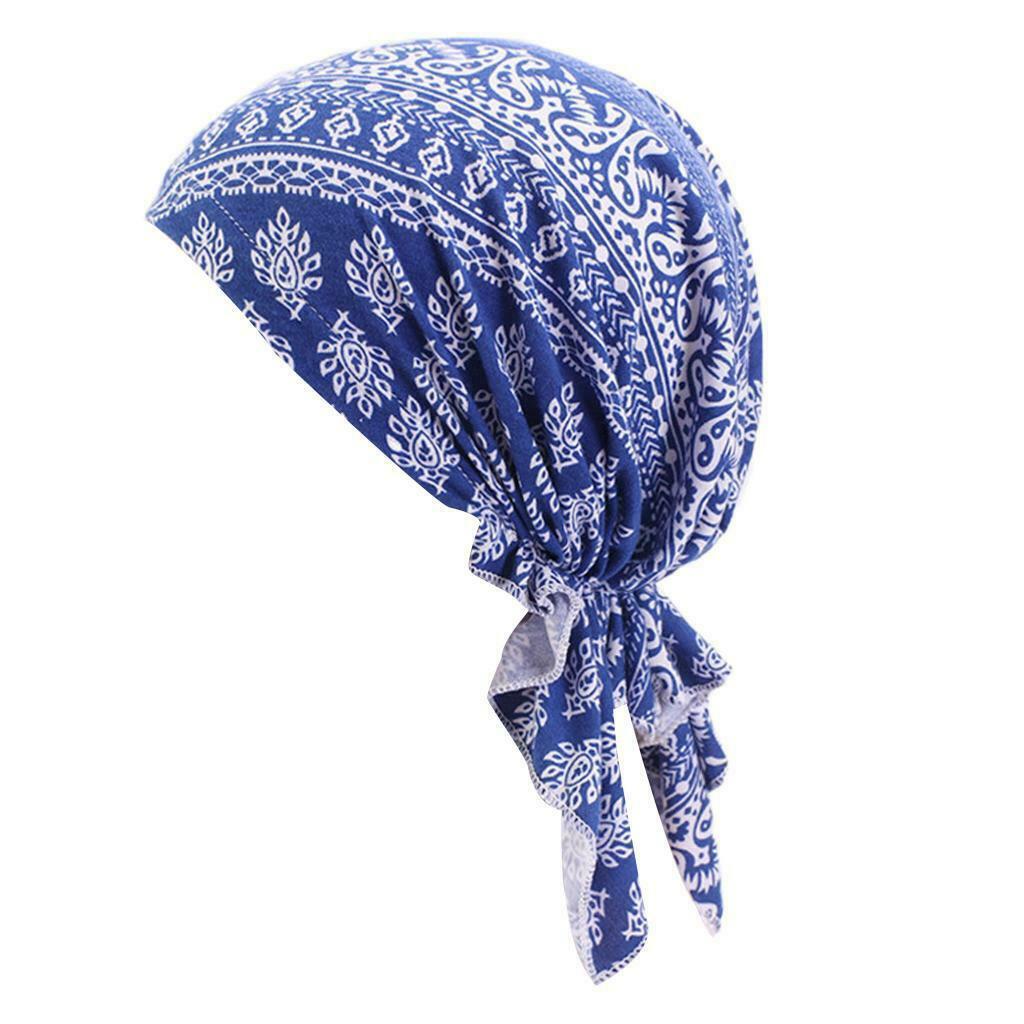 Muslim Women Chemo Cap Headscarf Cover Headwear Bandana for Hair Loss, Red