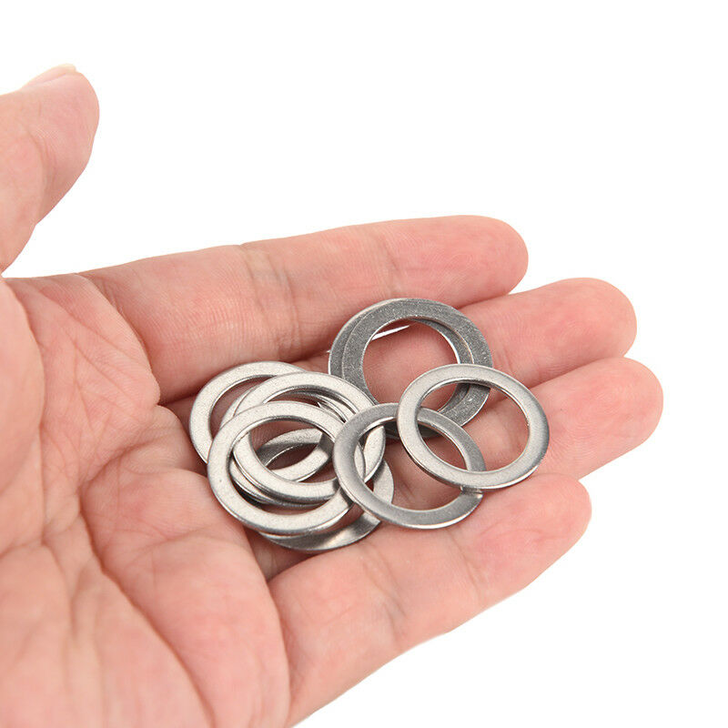 10Pcs Bicycle Pedal Spacer Crank Cycling Bike Stainless Steel Ring Washers iiSJ