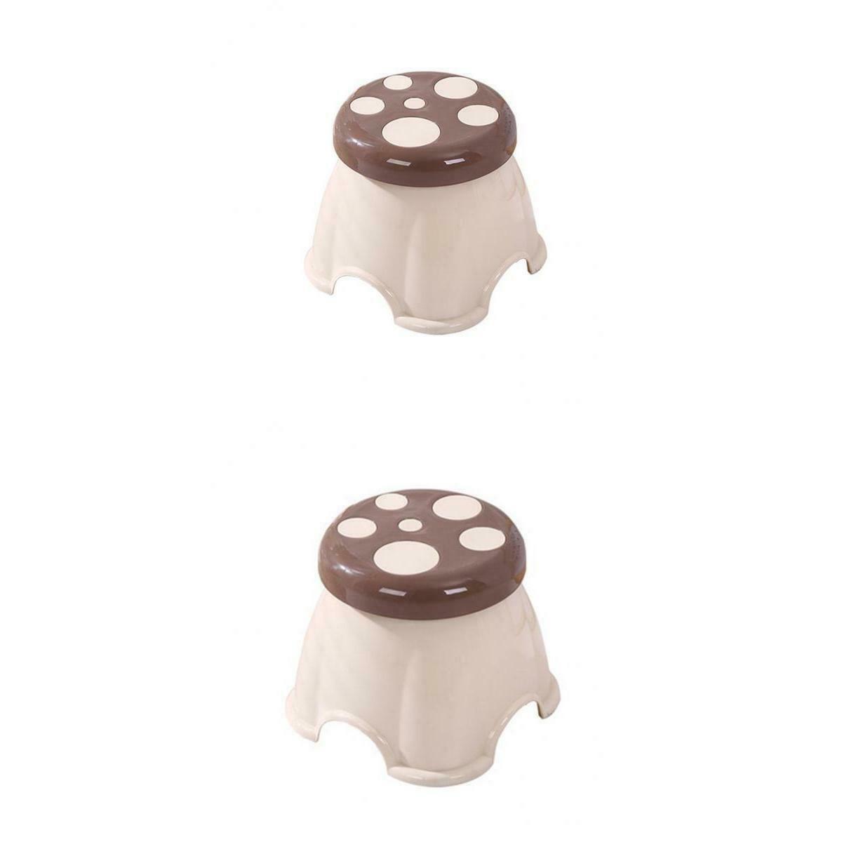 2x Non-Slip Kids Cartoon Seat Thickening Low Bench for Home Living Room
