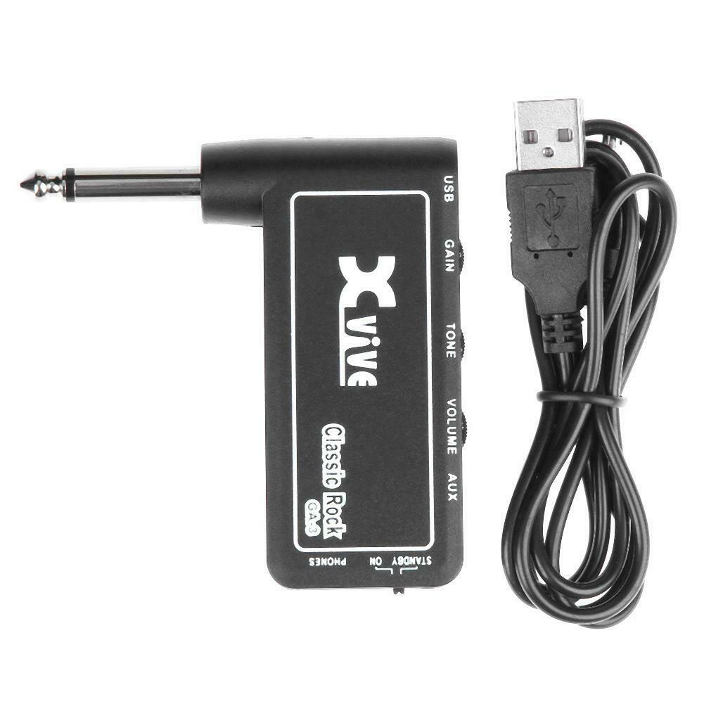 Xvive GA-3 Classic Rock Mini Portable Electric Guitar Plug Headphone Amplifiers