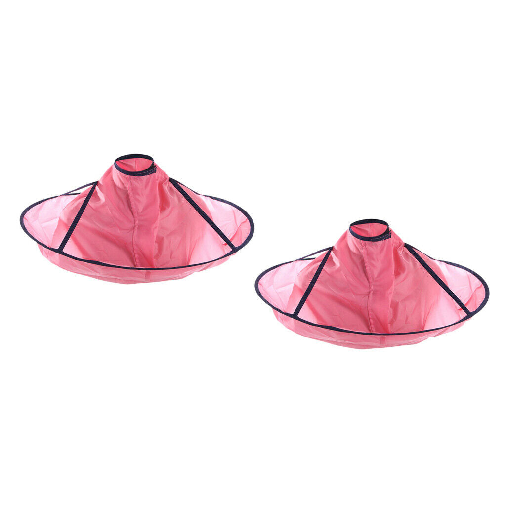 2Pcs Professional Hair Cutting Cape Hairdressing Umbrella Cloak Accessories