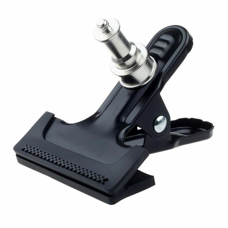 Heavy Duty Clamp Clip 1/4" Screw for Photo Studio Camera Flash Light Stand