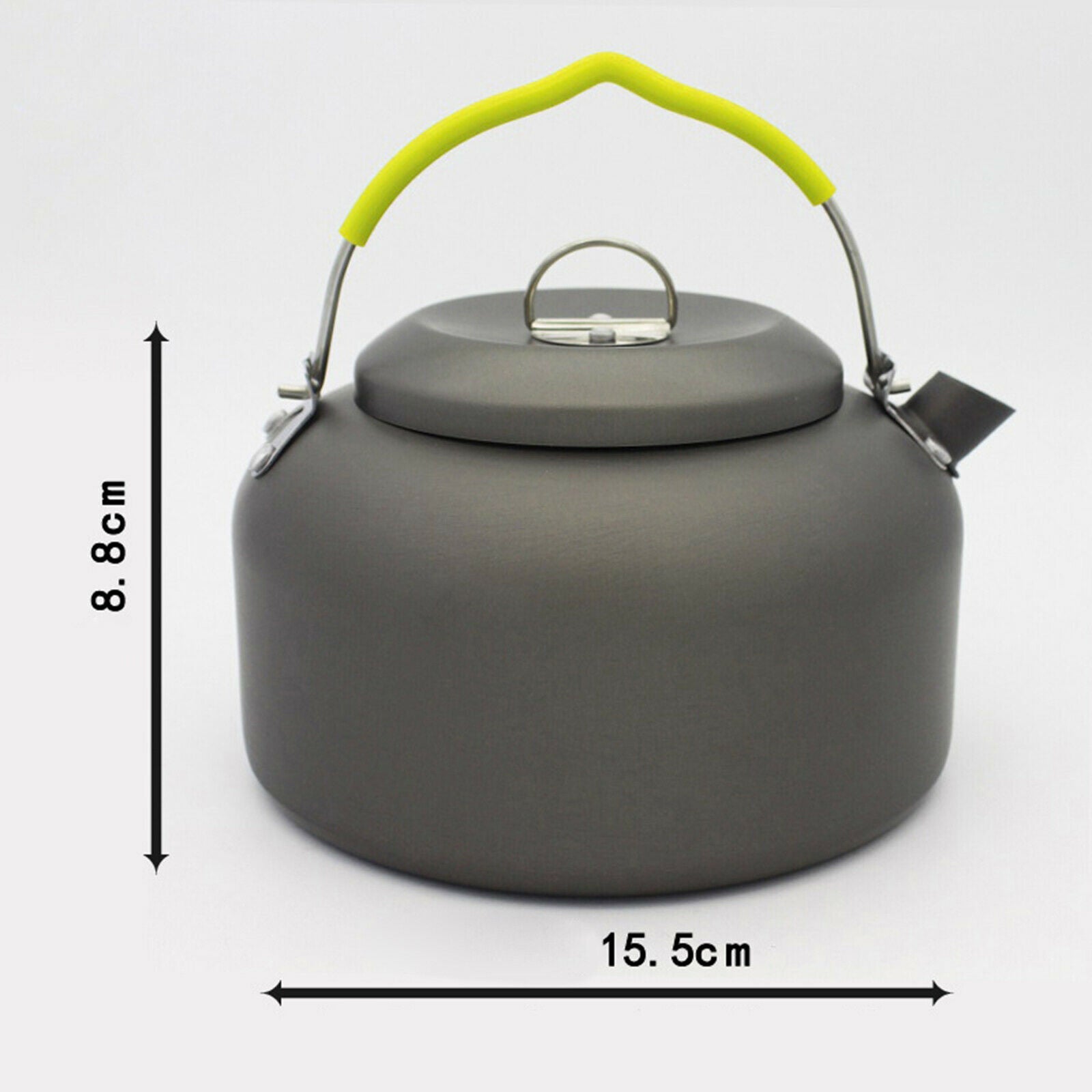 Outdoor 1.3 L Tea Pot Camping Kettle Picnic Cooking Open Fire Tableware