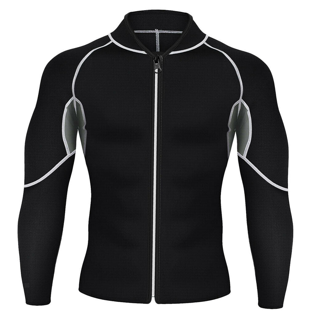 Men Long Sleeve Sporting Coat Compression Tight-fitting Long-sleeved Top XL