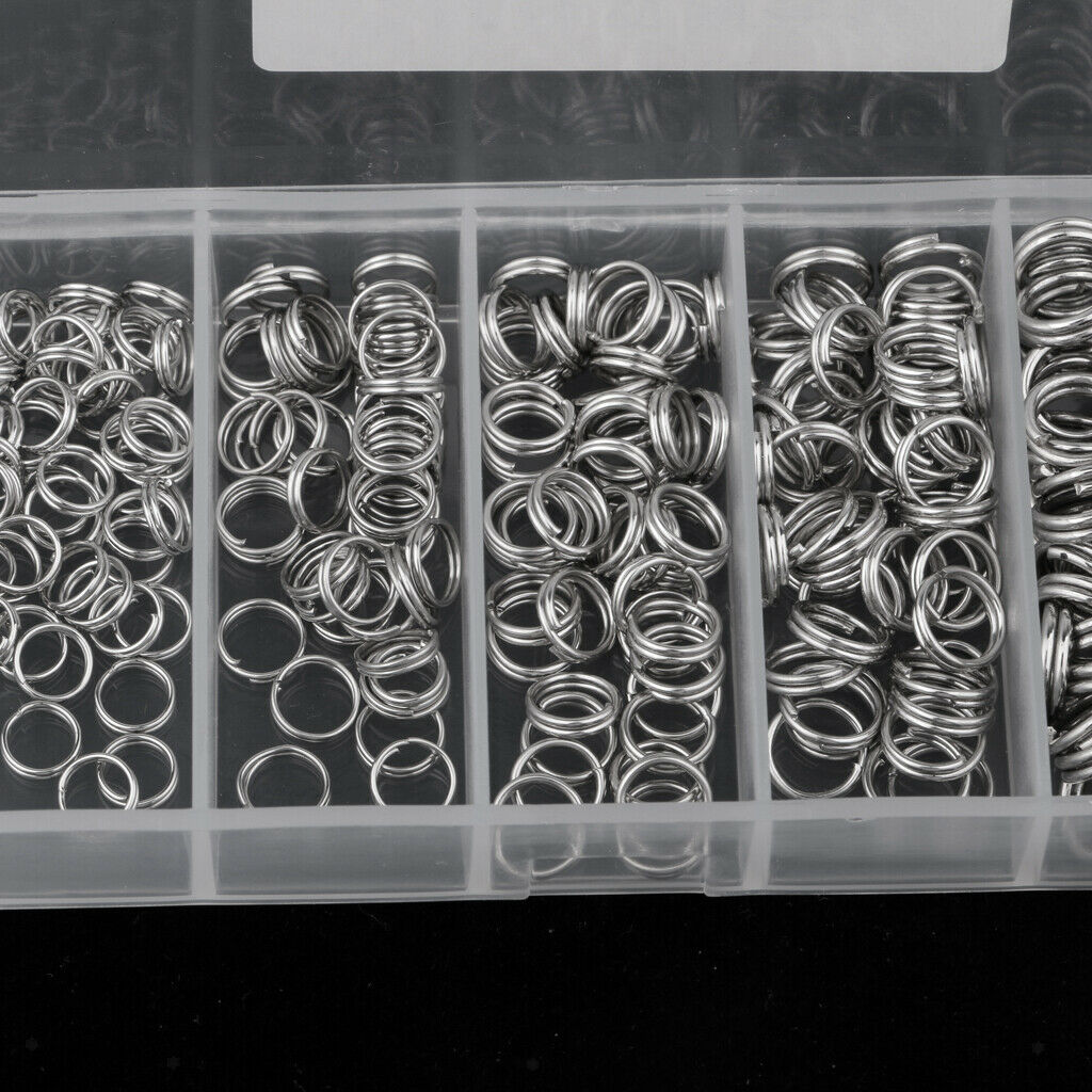 250pcs  Rings Set Stainless Steel Fishing Tackle Lure Connector