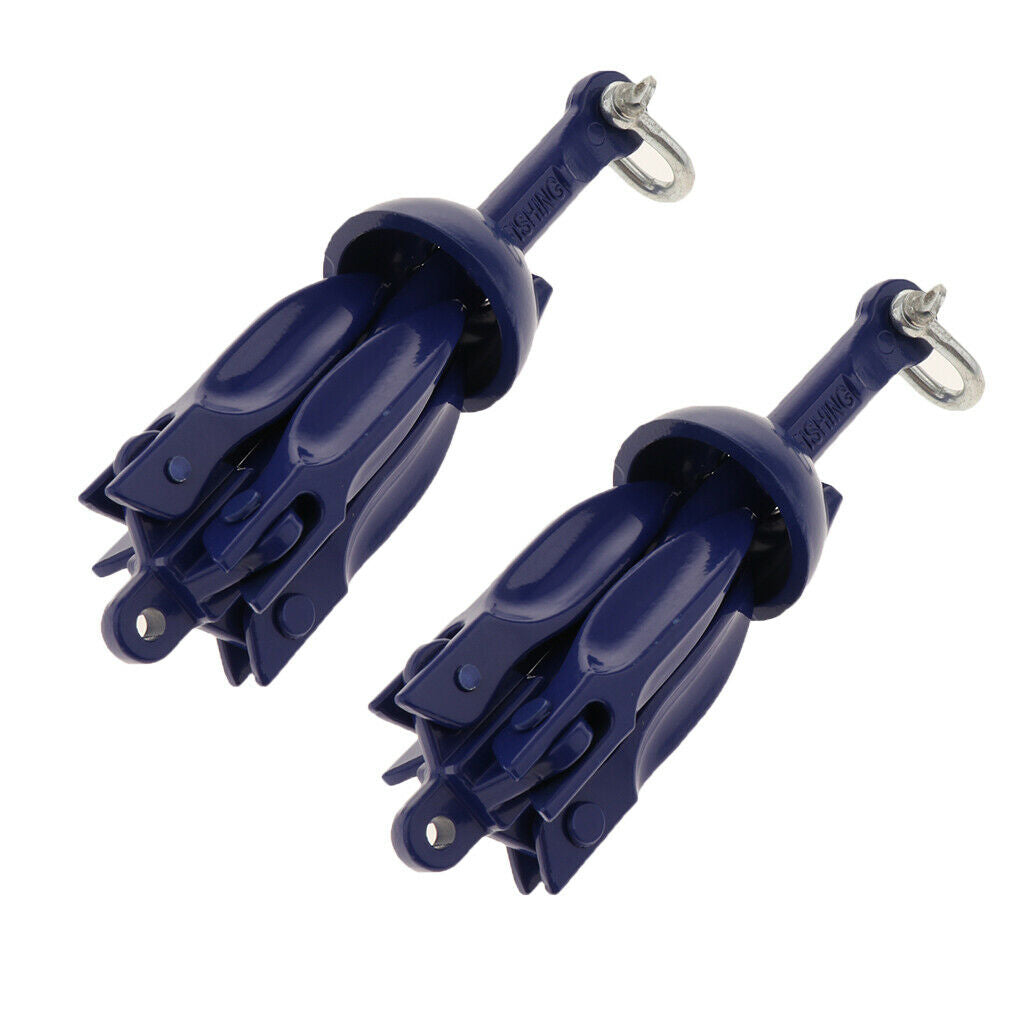 2PCs Folding Grapnel Anchor, Folding Grapnel Anchor 0.7KG 1.5lb Kayak Anchor