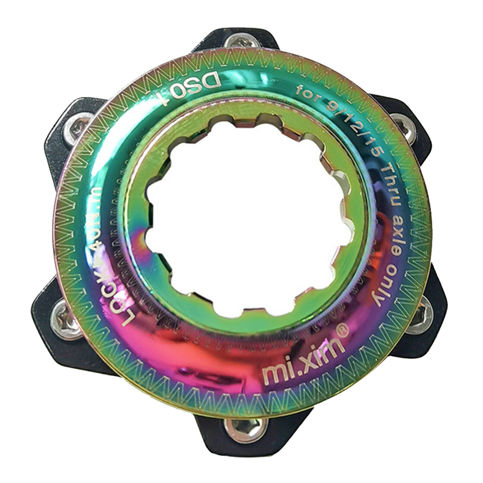 Solid Bike Center Lock Adapter to 6-Bolt Rotor Adaptor Washer Hardware