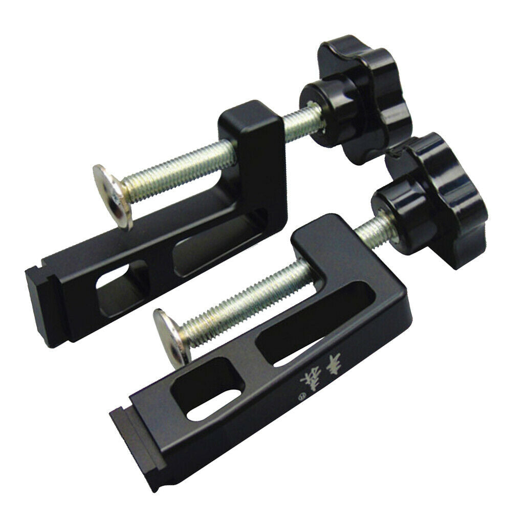 2PCS HEAVY DUTY T SLOT CLAMP 6'' WOODWORKING GRIP VISE - BLECK