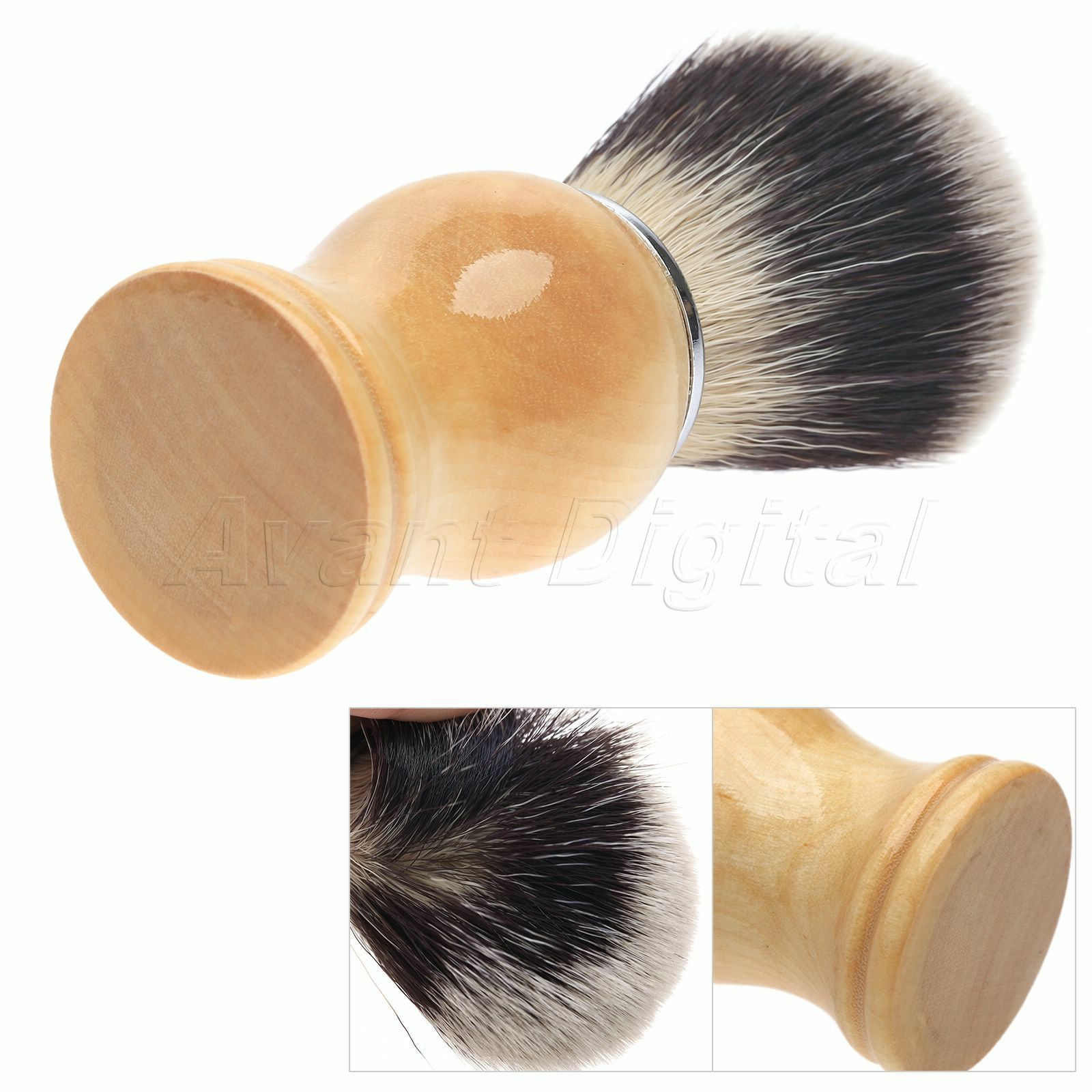 Men's Handmade Barber Shave Shaving Razor Brush Salon Tool with Wood Handle