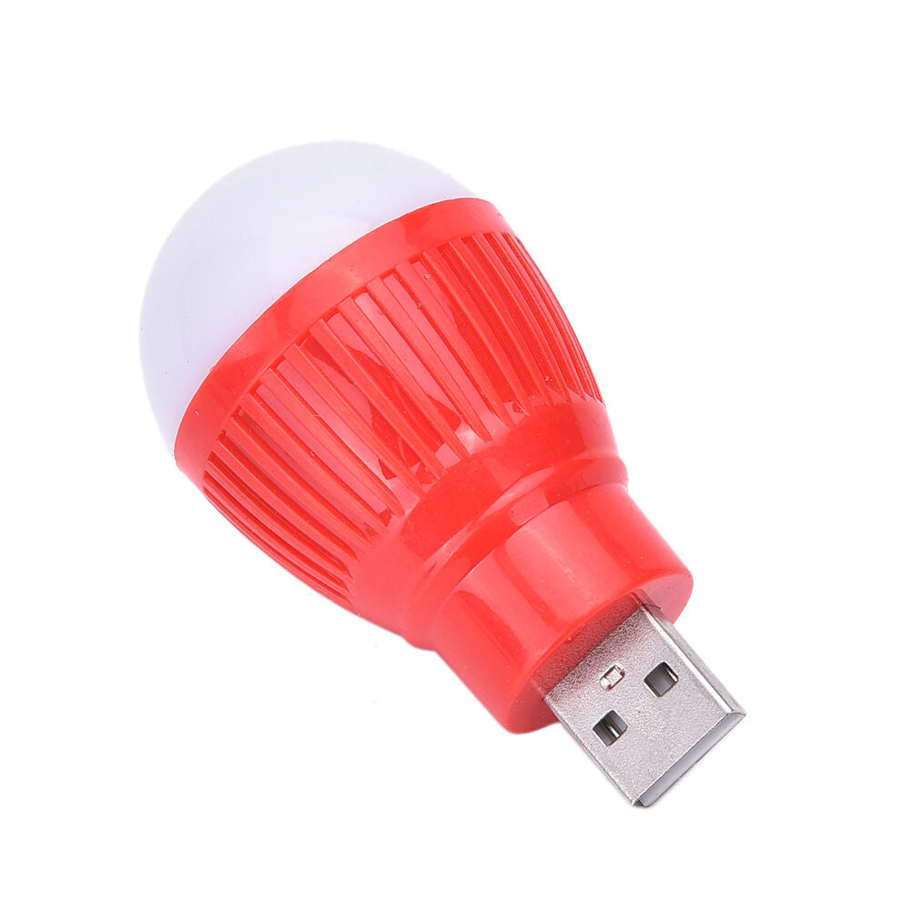 USB Mini LED Cool White Night Light Bulb for Portable Reading Flashlight A G Lt