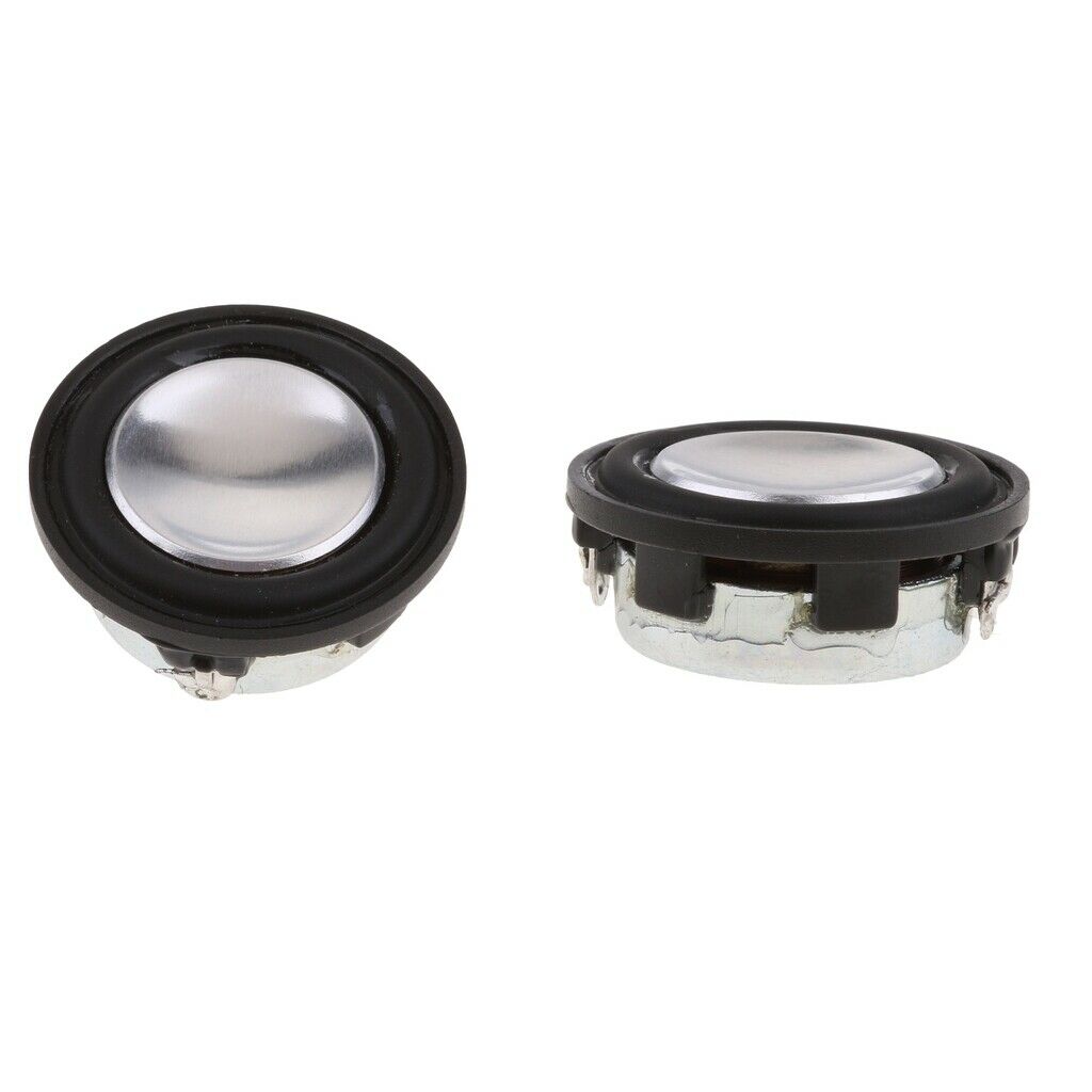 2 Pieces 28mm 2W Stereo Audio Speaker Full-range Loudspeaker Accs Black