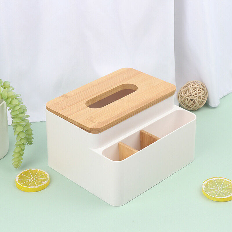Multi-function Control Organizer Practical Tissue Box Home Cosmetic Storage _AU