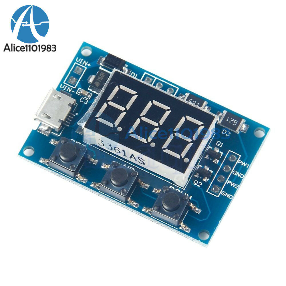 7A 160W 12V/24V Dual DC Motor Driver L298 Module 2 Way PWM Generator LED Tube