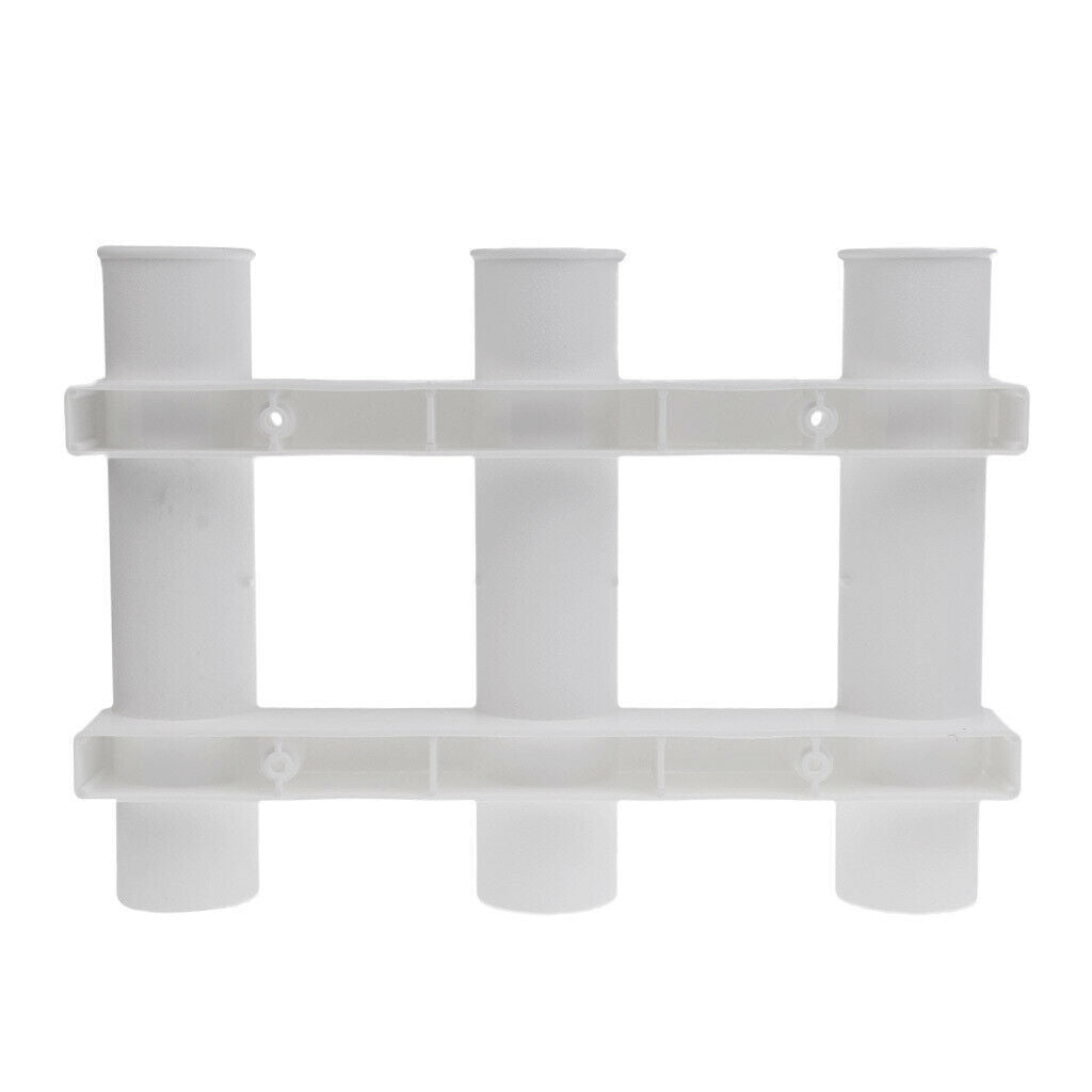 2pcs Plastic 3 Rod Rack Vertical Holder Boat/Fishing/Marine Fishing Tackle