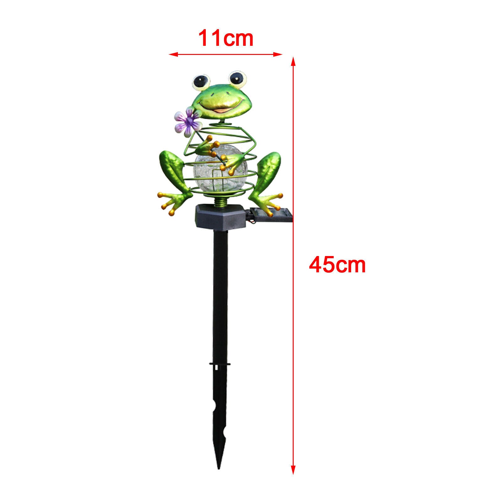 Iron Garden Solar Frog Lights Outdoor LED Landscape Lights Art for Courtyard