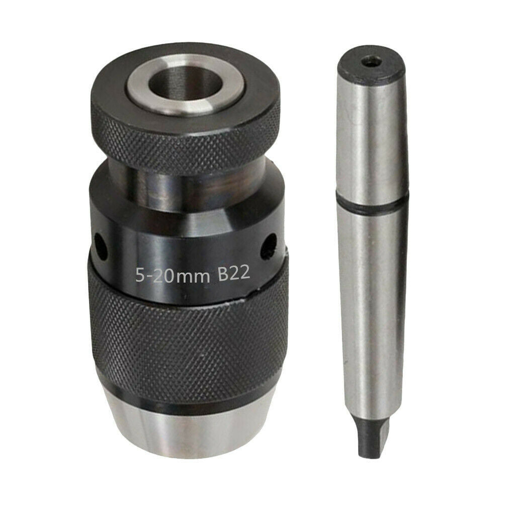 5-20mm Drill Portable Chuck Live Center Tighten Accurate MT2-B22 Arbor