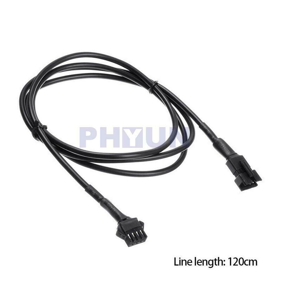 8 Pcs 4pin Male Plug Car Extension Cable for RGB LED Strips Pure Copper Wires
