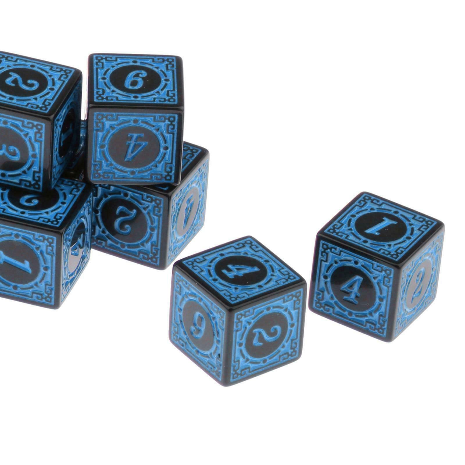 50pcs Polyhedral Acrylic Dices Table Board Playing Tabletop Party for Kid