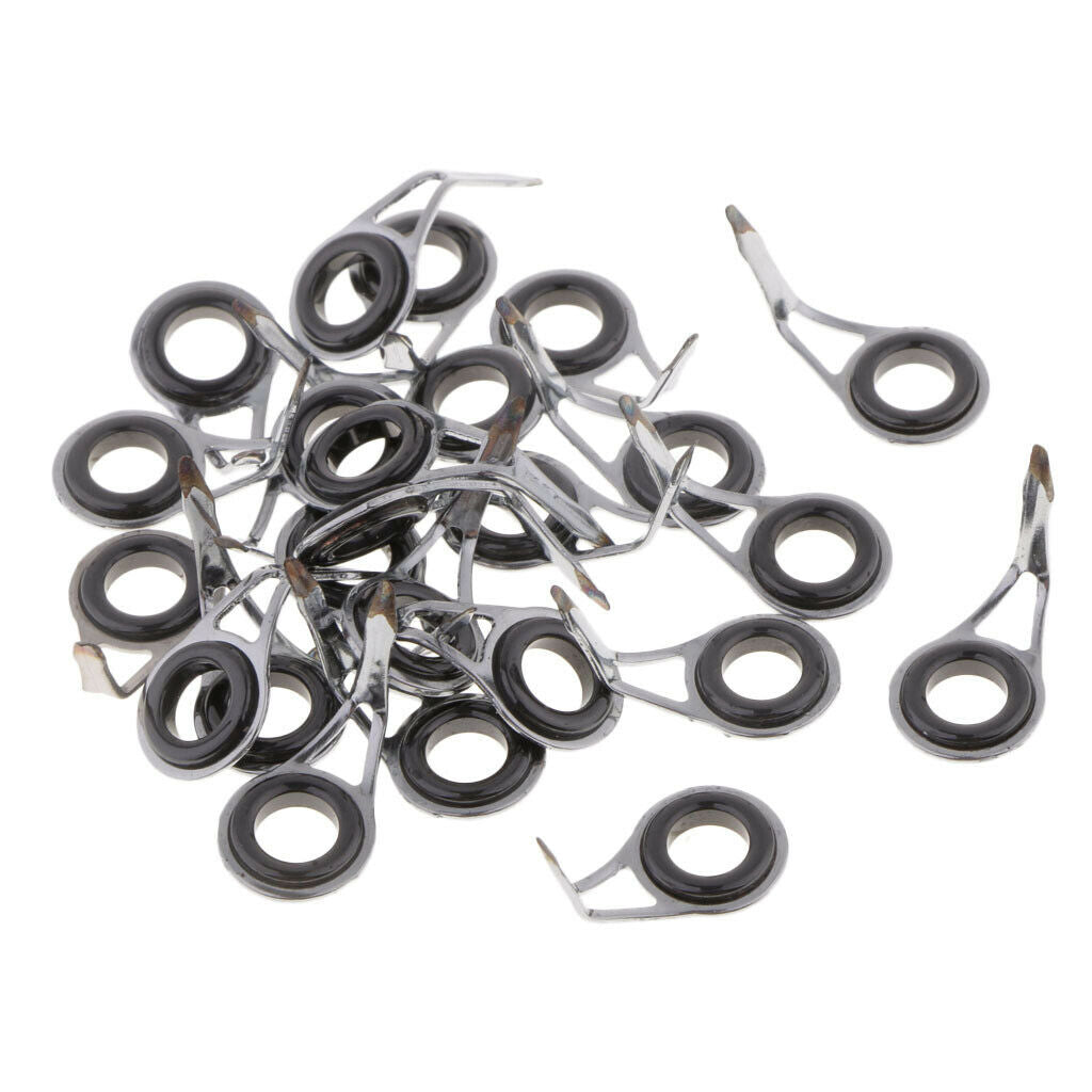 75pcs Fishing Rod Guides Single Leg Fishing Rod Parts Line Ring Rod Building