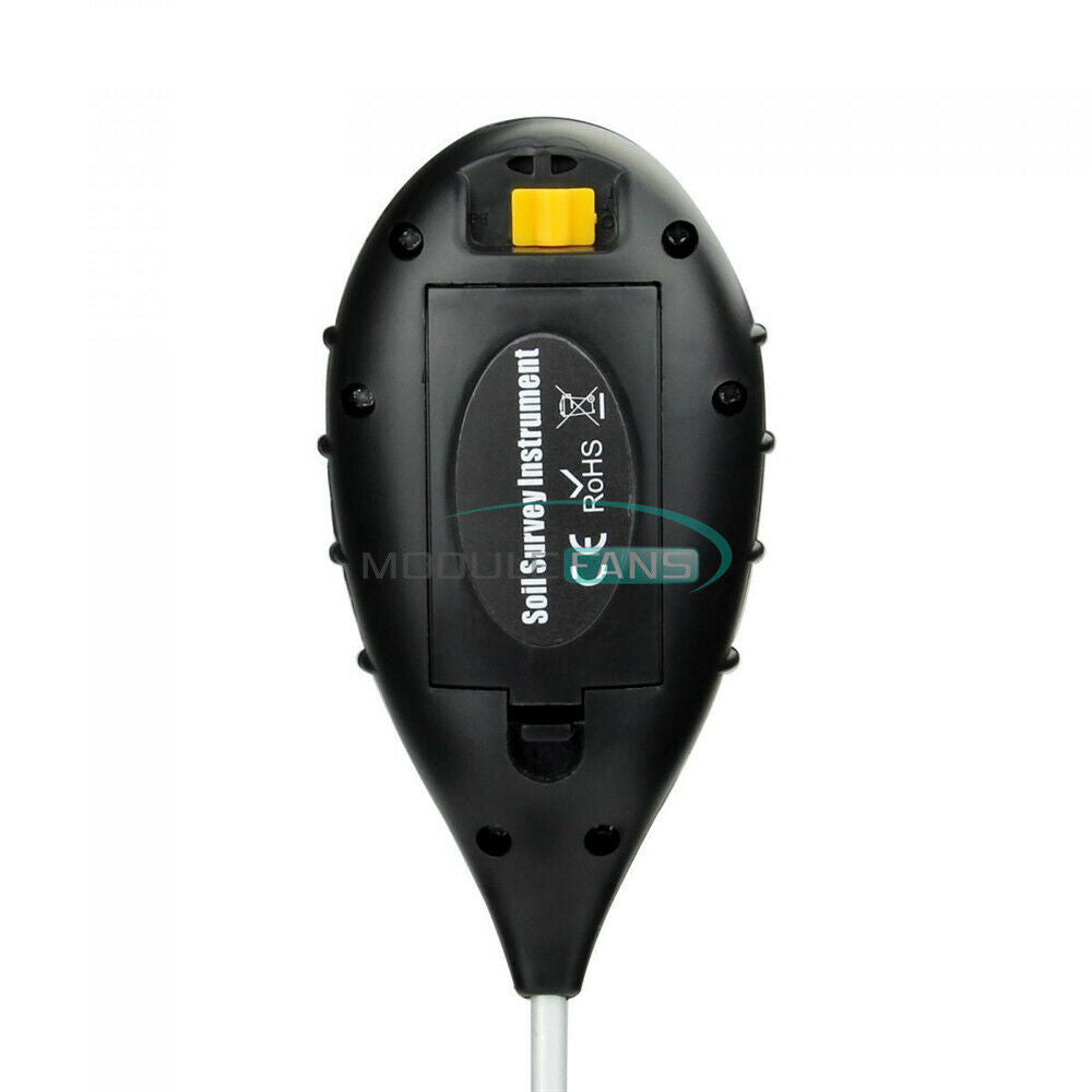 Digital 4 In 1 LCD Soil Moisture Humidity Temperature Sunlight PH Tester Meter