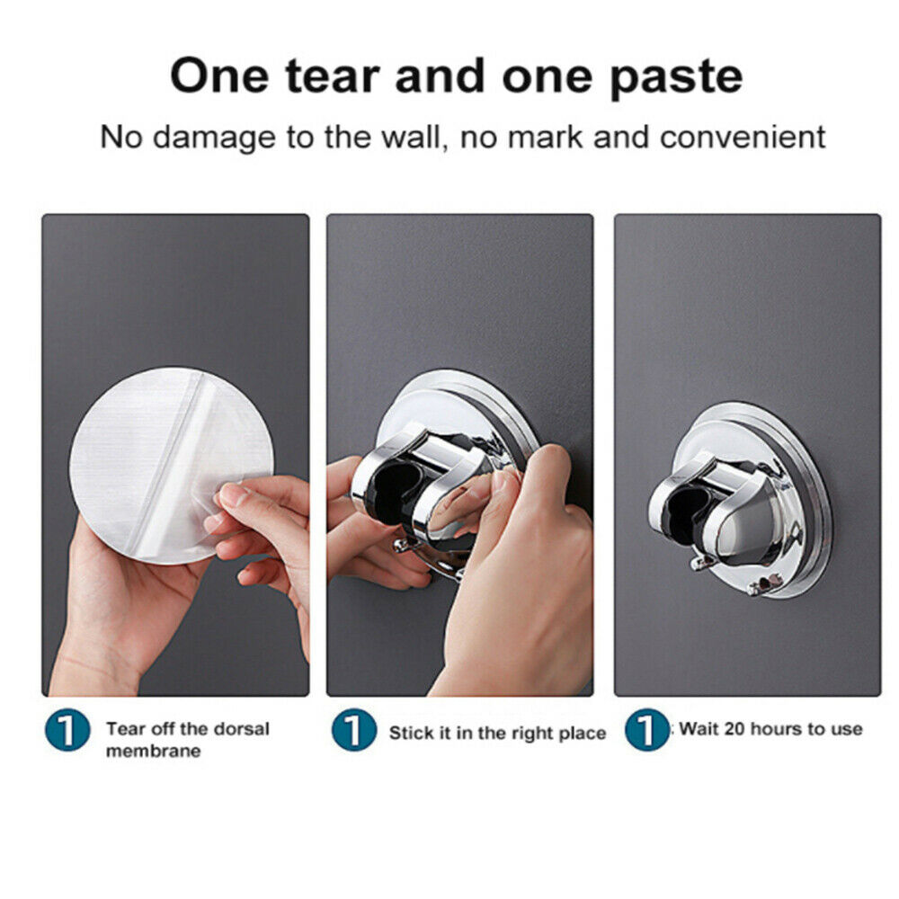 Wall Mounted Round Shower Mounting Bracket Shower Stand Adjustment Seamless Hook