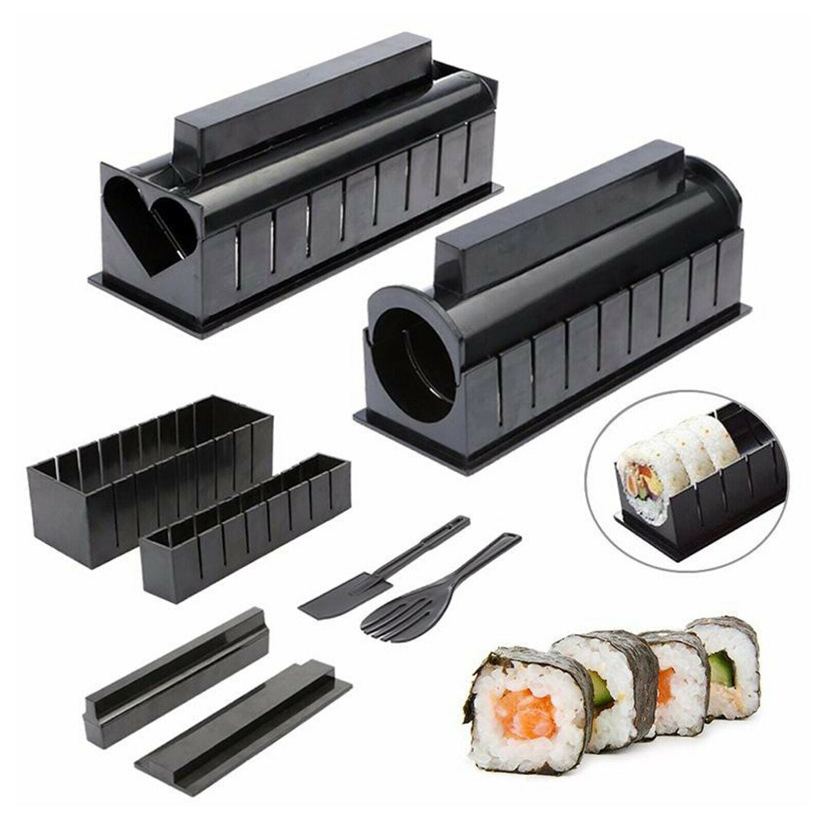 11 Pieces Sushi Making Kit Koren Rice Roller Mold Sushi Maker for Beginners