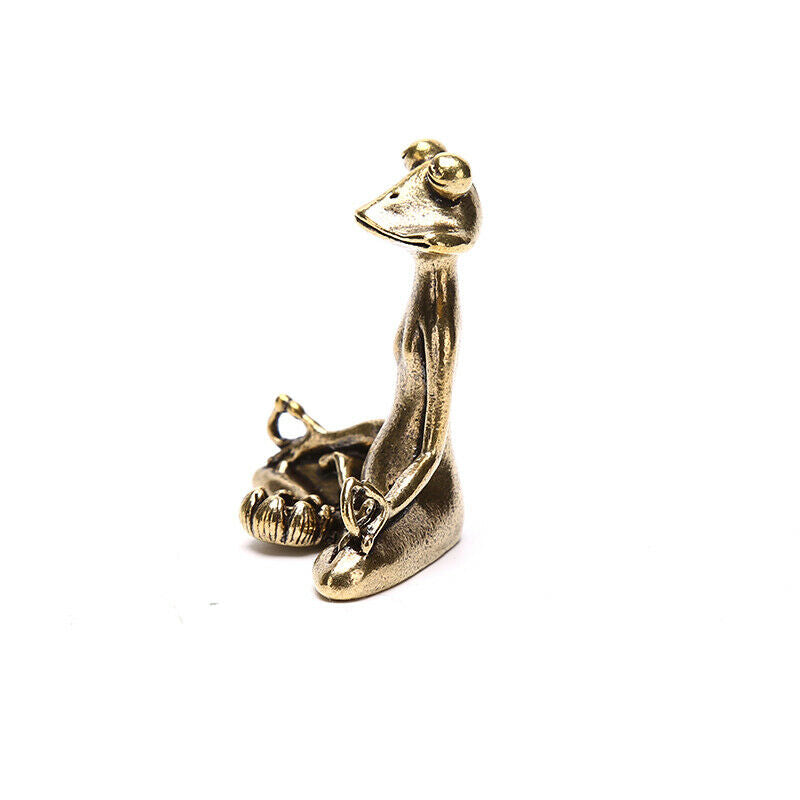 1PC Retro Ornament Incense Burner Frog Statue Animal Accessories Sculpture H Kt