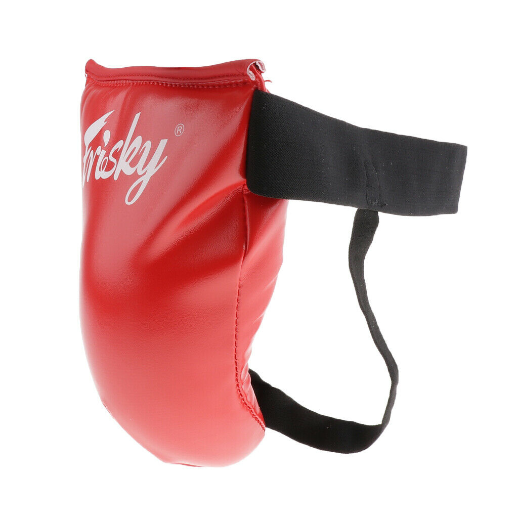 Muay Thai Groin and Abdominal Boxing Protector Protective Gear S Red