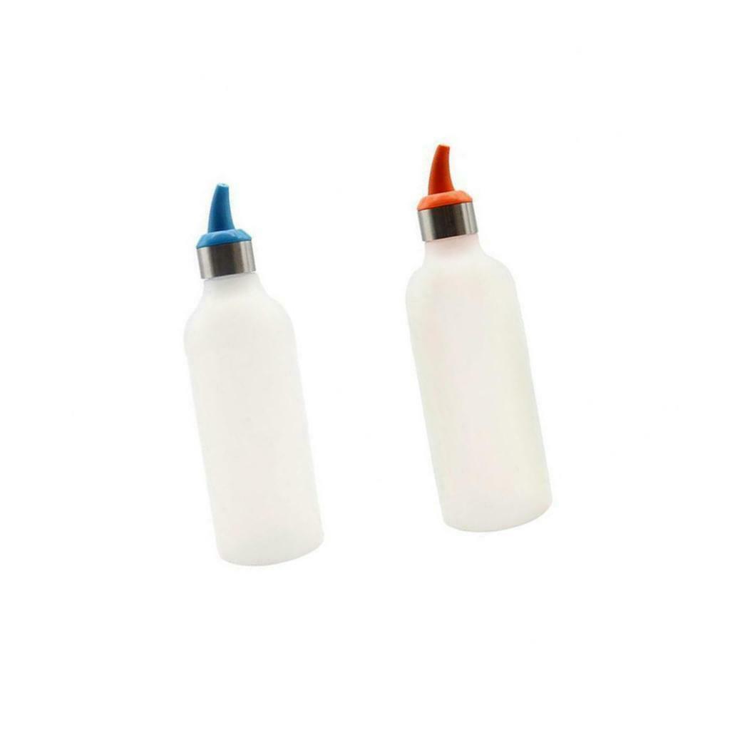 2 Pieces Squeeze Bottle Ketchup Mustard Sauce Vinegar Honey Dispenser 450ml