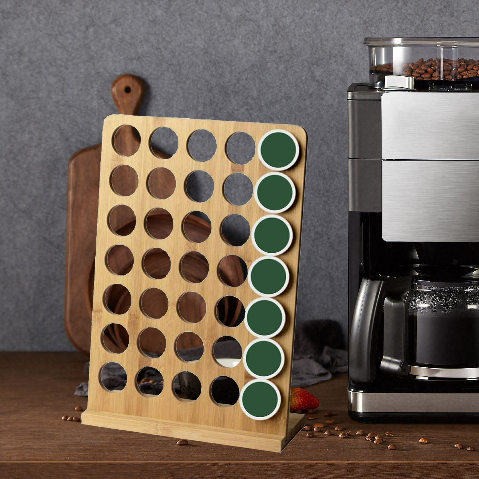 Coffee Pod Rack Capsule Storage Display 35 Capacity Organizer Rack Stand Coffee