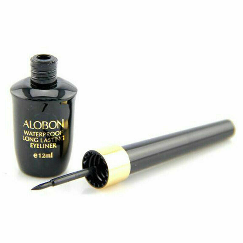 Black Make Up Liquid Eyeliner Waterproof Eye Liner Pencil Pen Comestics Set 12ml