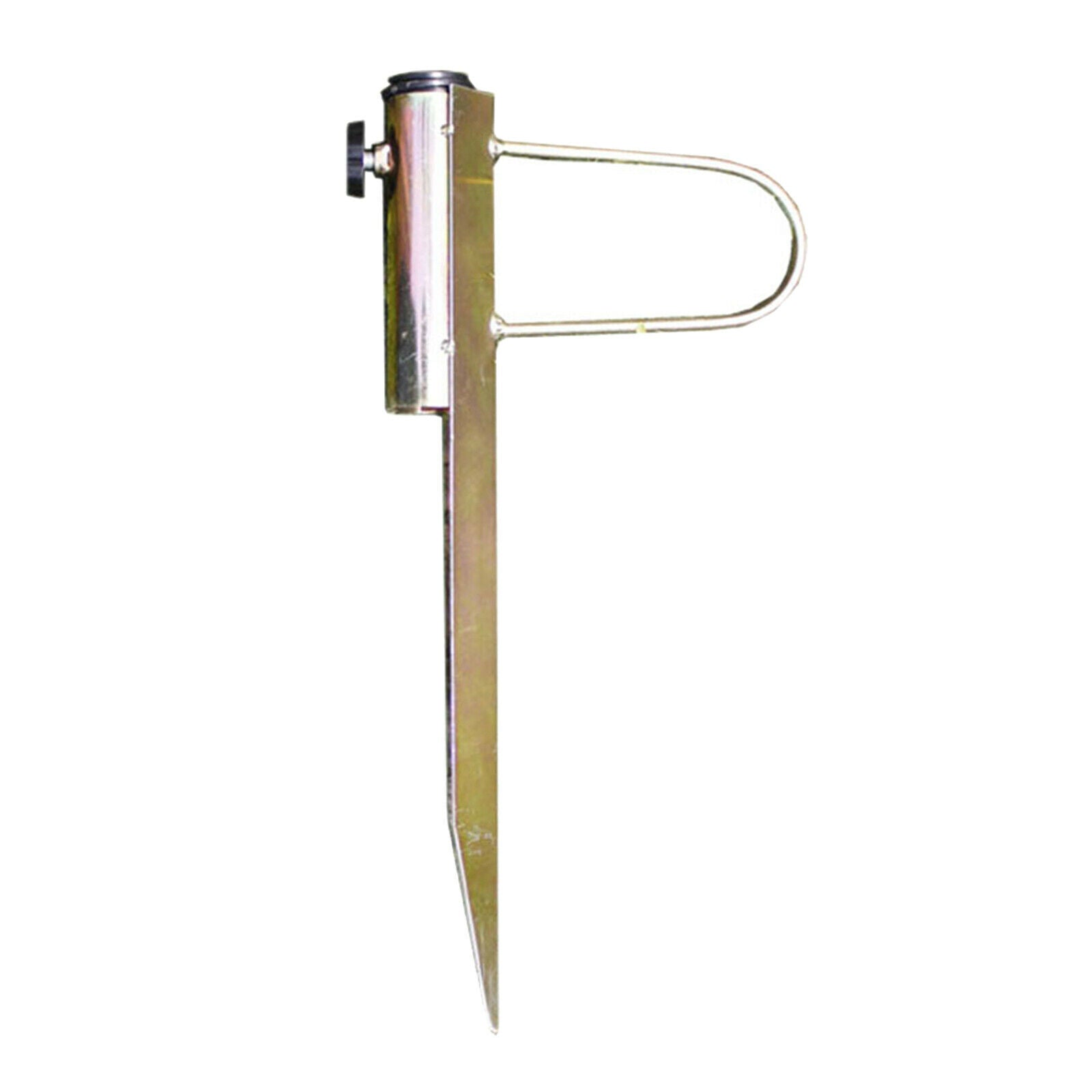 Metal Umbrella Base Holder Parasol Ground Spike Garden Peg Anchor Metal