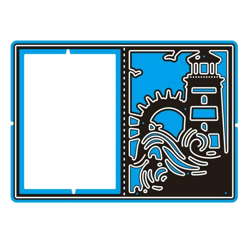 Sunrise Lighthouse Metal Cutting Dies Stencil DIY Scrapbooking Album Paper Card