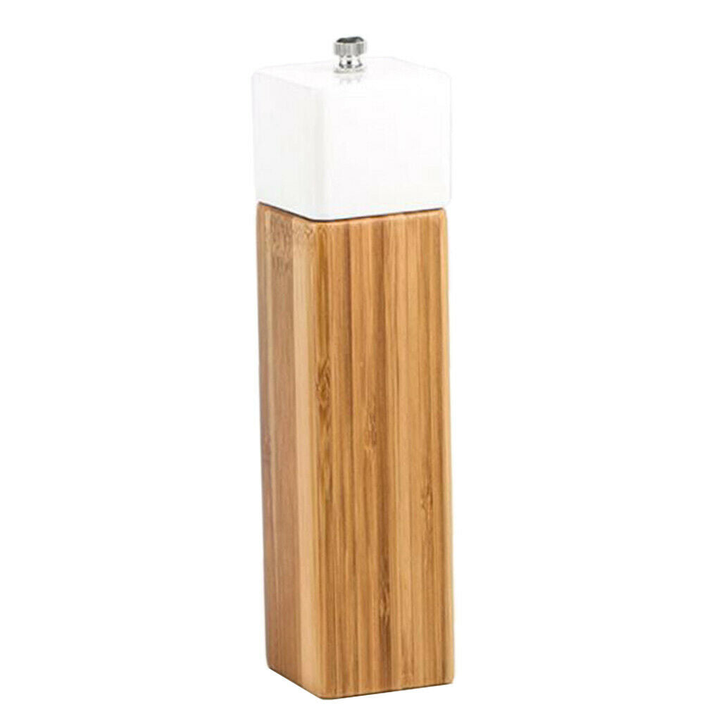 Solid Wood Bamboo Kitchen Pepper Mill Grinder Muller 21.3 x 5cm