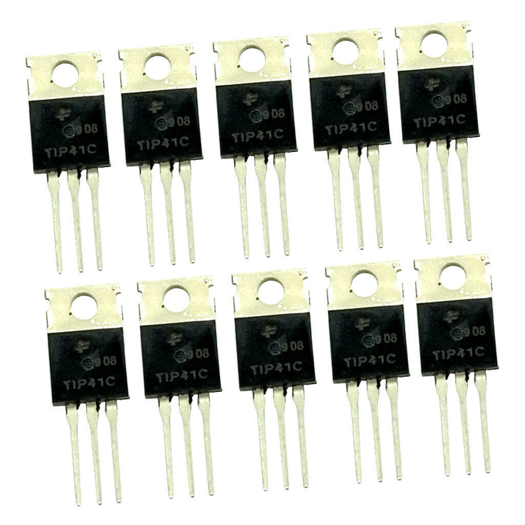 High Quality TIP41C Transistor Power Amplifier NPN 100V 6A 65Wï¼ˆPack of 10ï¼‰