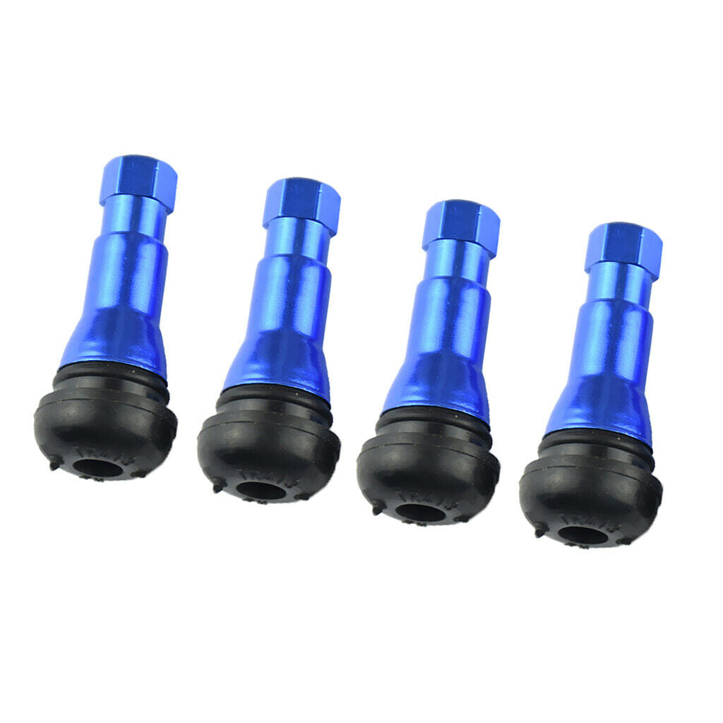 4pcs Blue TR413 Tire Valve Stems Car
