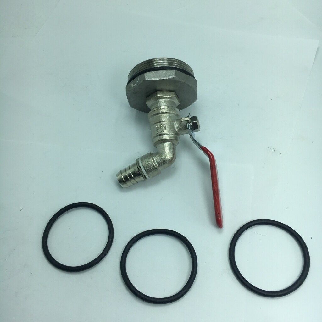 45Â° Ton Barrel Valve Adapter Spigot Oil PVC Valve for 200/210L Barrel DN50