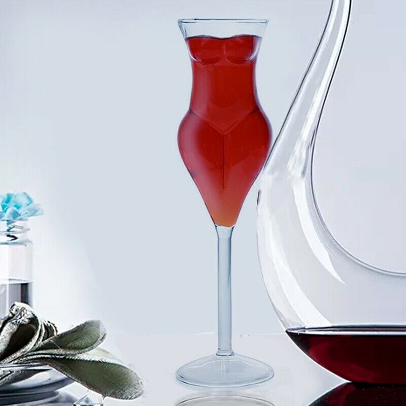 Creative Wine Glass Tumbler Female Shape Wine Design Cocktail Drink For FamilyU7
