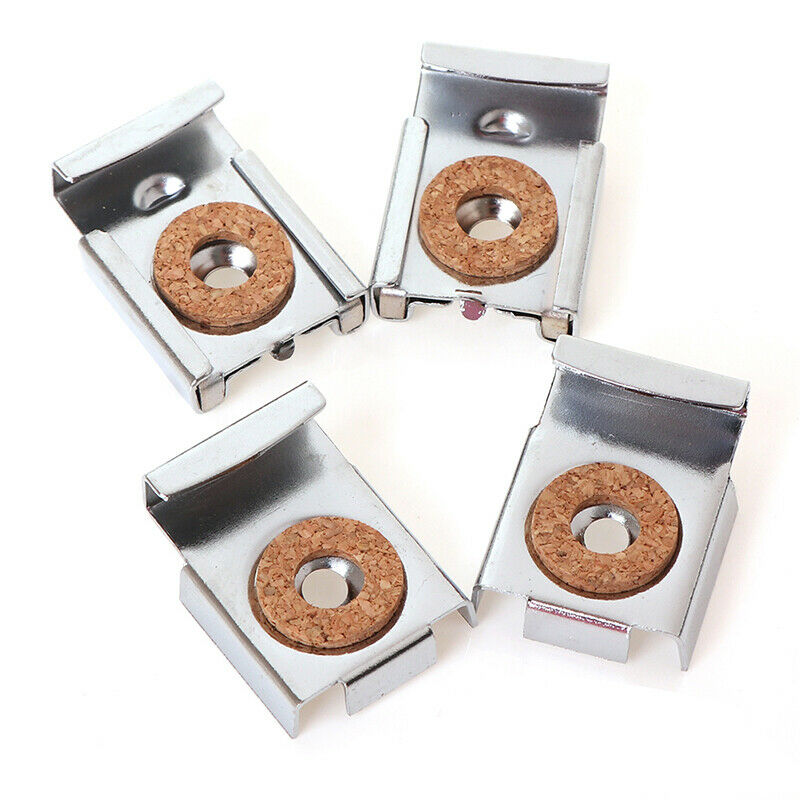4PCS/Set Easy Install Square Bathroom Durable Mirror Clips Adjustable Bed.l8