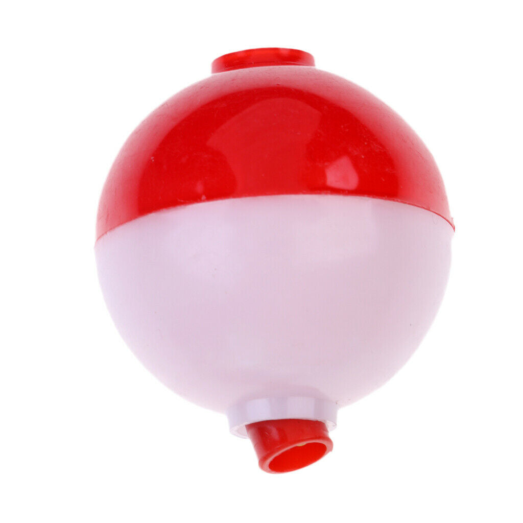 2X Lot Of 12pcs Fishing Bobber  Round Snap Fishing Float Set