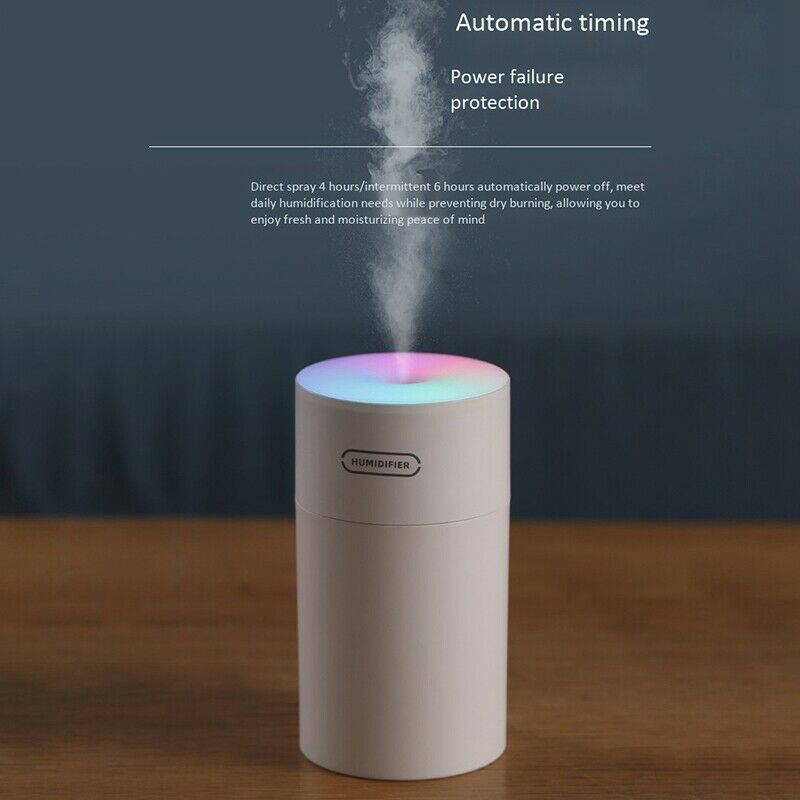 USB Air Humidifier Aroma Essential Oil Diffuser with Romantic Lamp Mist Maker C4