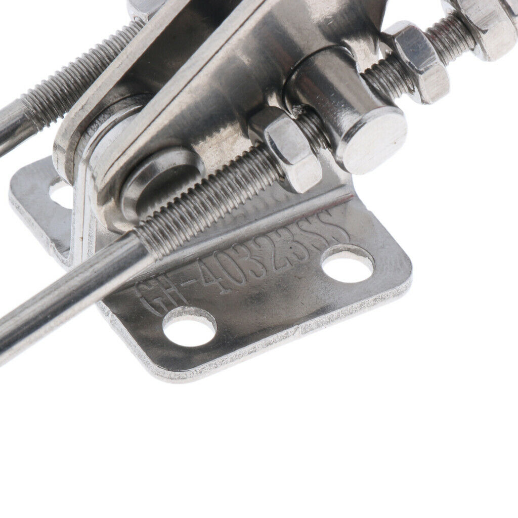 Stainless Adjustable Quick Release Latch Type Toggle Clamp Horizontal 170kg
