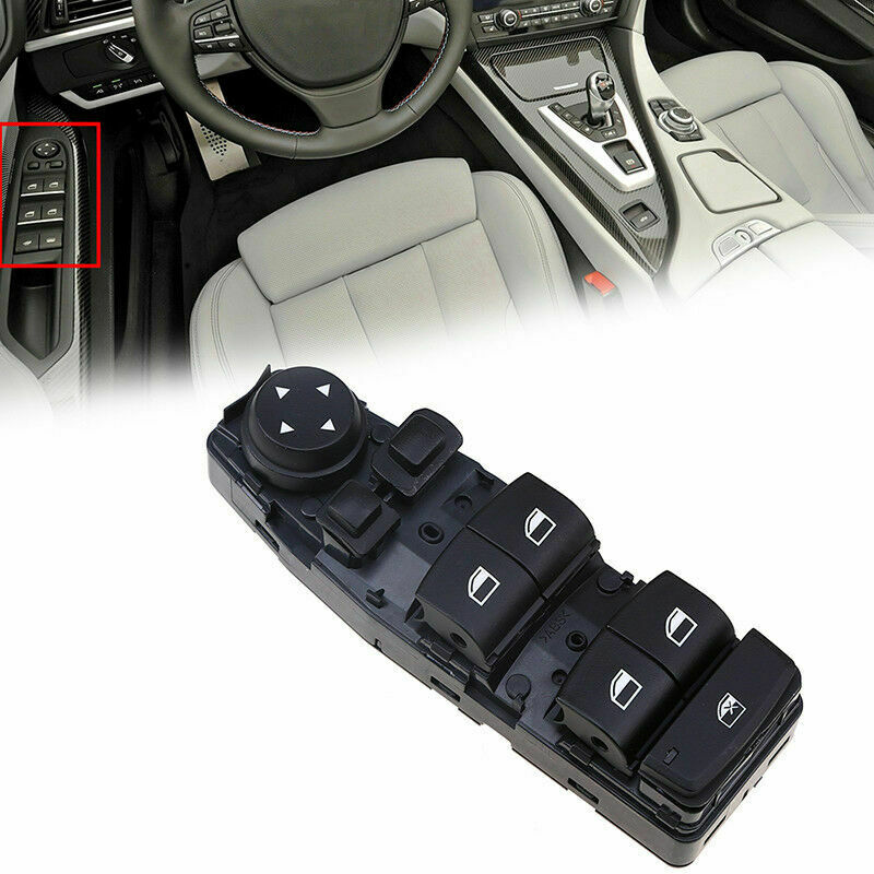 Black Driver Side Power Window Master Switch Control Fit BMW F06 F07 F10 F11 F25
