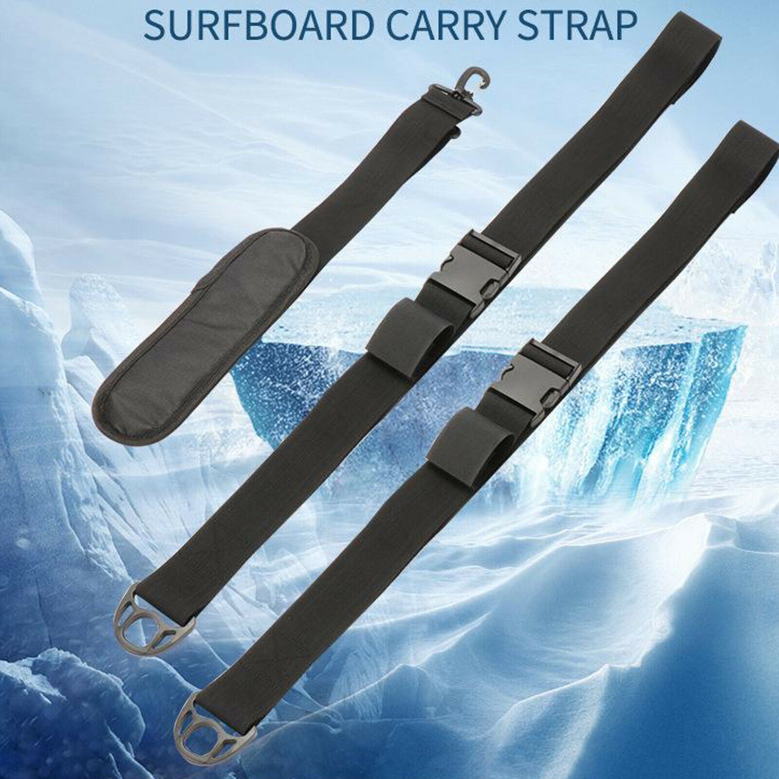 Durable Kayak   Carry Strap Canoe Storage Sling Shoulder Strap Black