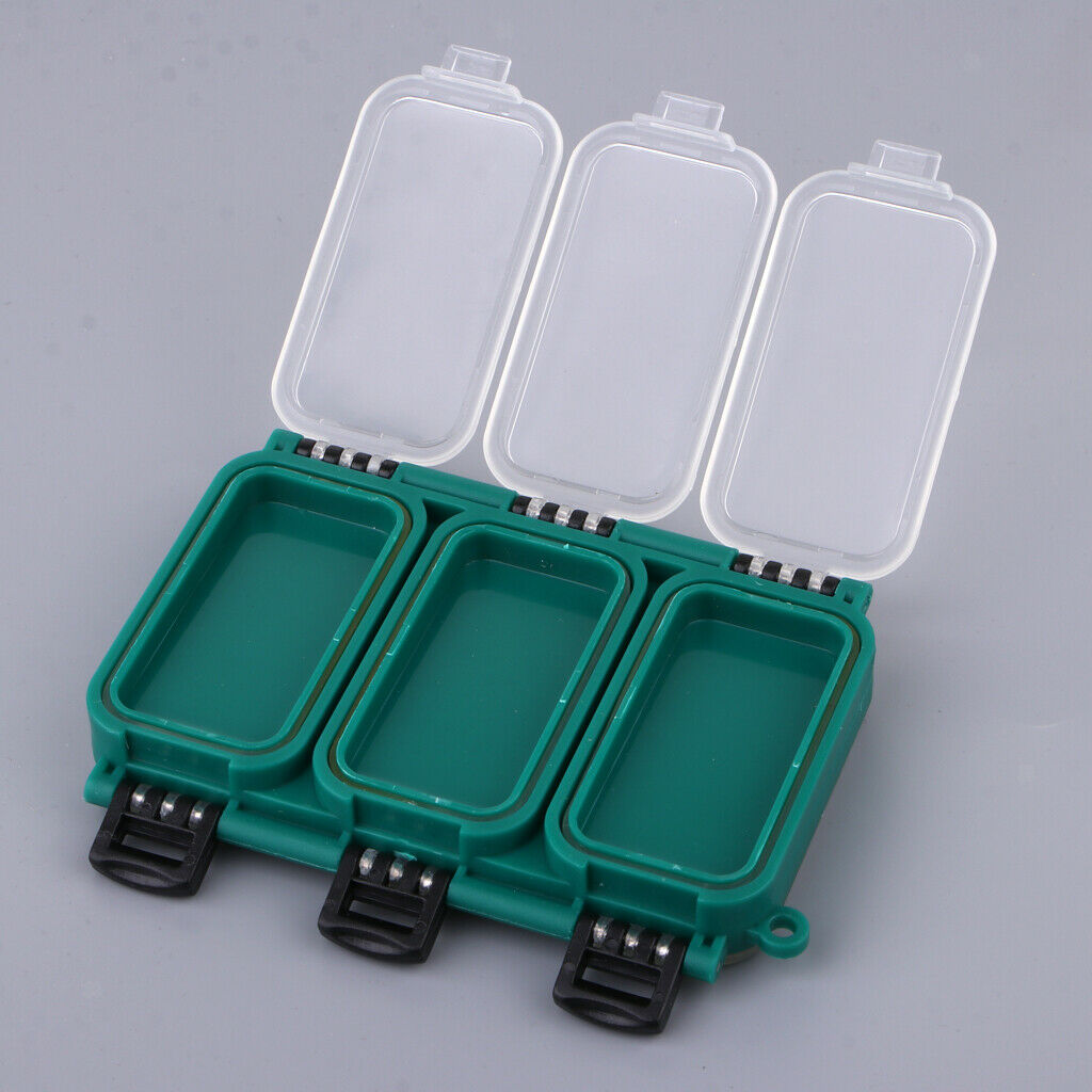 Plastic Fishing Tackle Box Lures Swivels Hook Baits Kit Large Storage