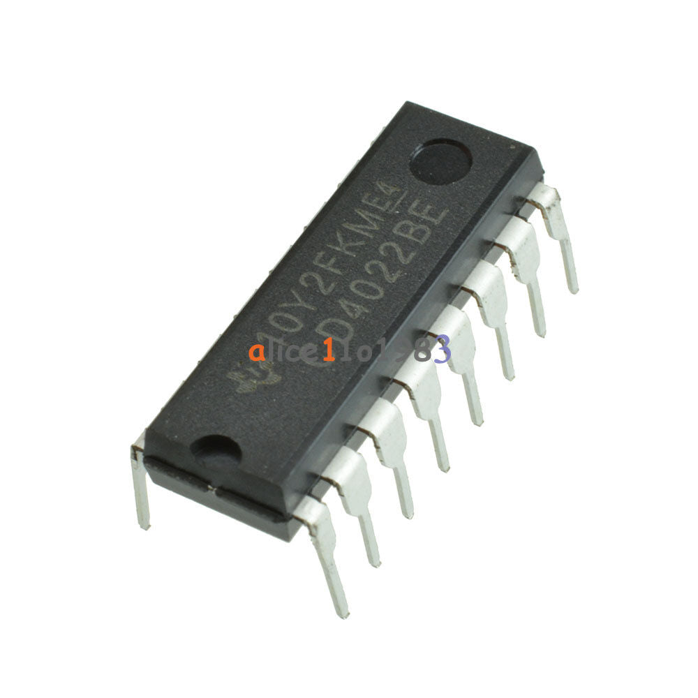 10PCS CD4022BE DIP-16 CD4022 DIP16 TI CMOS Counter Dividers NEW