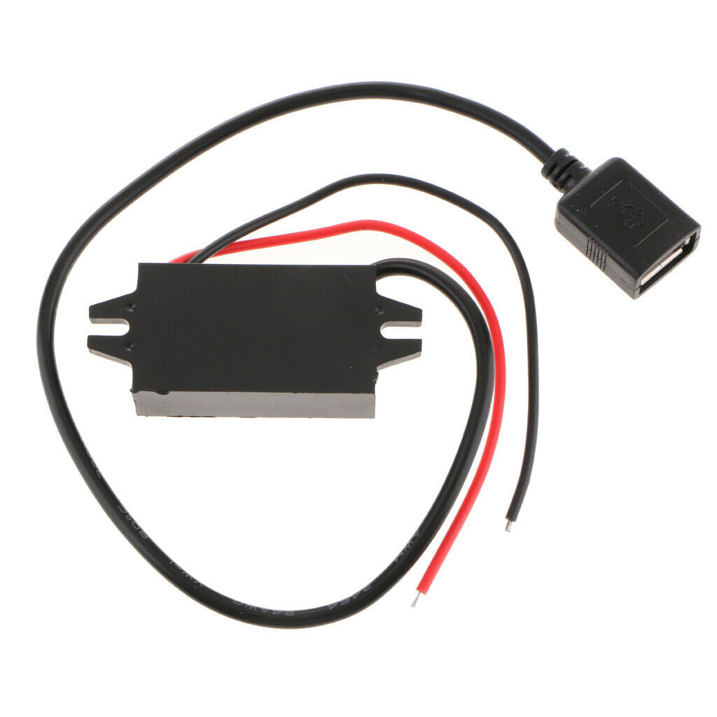 Waterproof DC 8V-24V to DC 5V 3A  Converter with Single USB Port