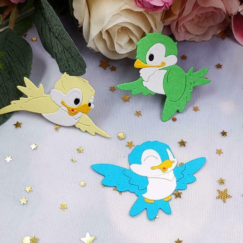Birds Metal Cutting Dies Stencil DIY Scrapbooking Album Paper Card Template Mold
